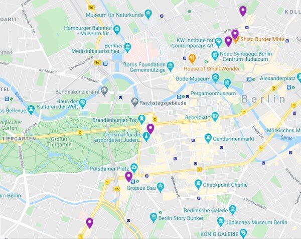 Chinese Art Berlin Map