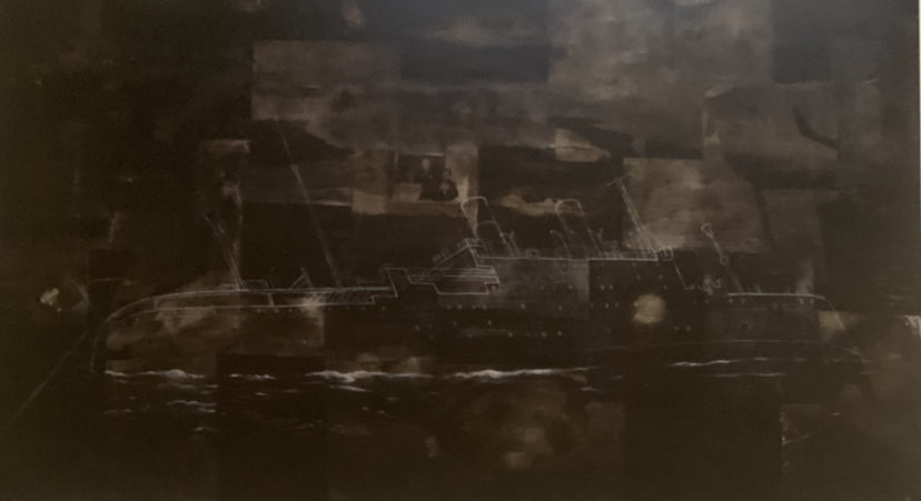 sinking ship drawing