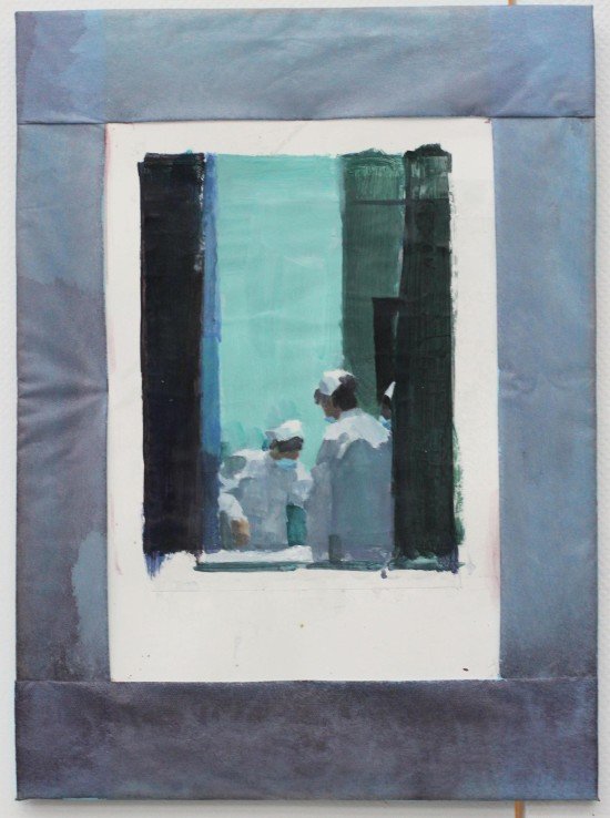 nurses - hospital - painting