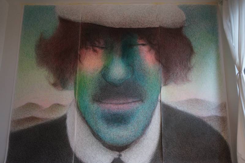 Young Werther - Portrait - Man with hat - closed eyes