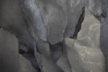 detail collage three dimensional paper landscape collages