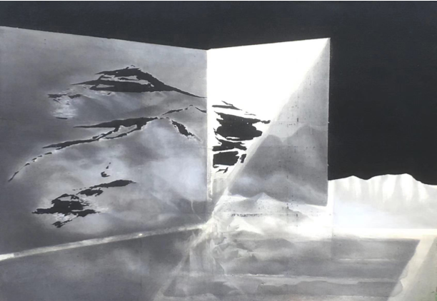 staircase detail paper landscape